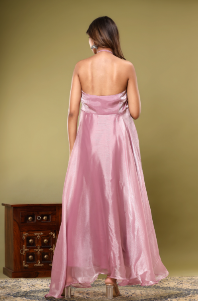 Women's Mauve Silk Dress - Saras The Label
