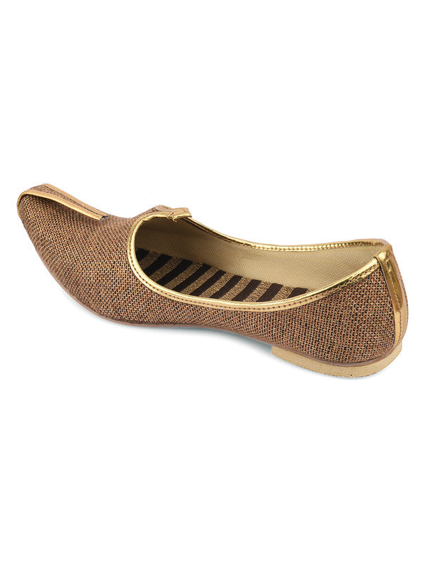 Men's Indian Ethnic Party Wear Brown Footwear - Saras The Label