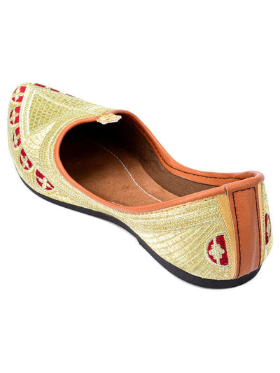 Men's Indian Ethnic Party Wear Embroidered Multicolour Footwear - Saras The Label