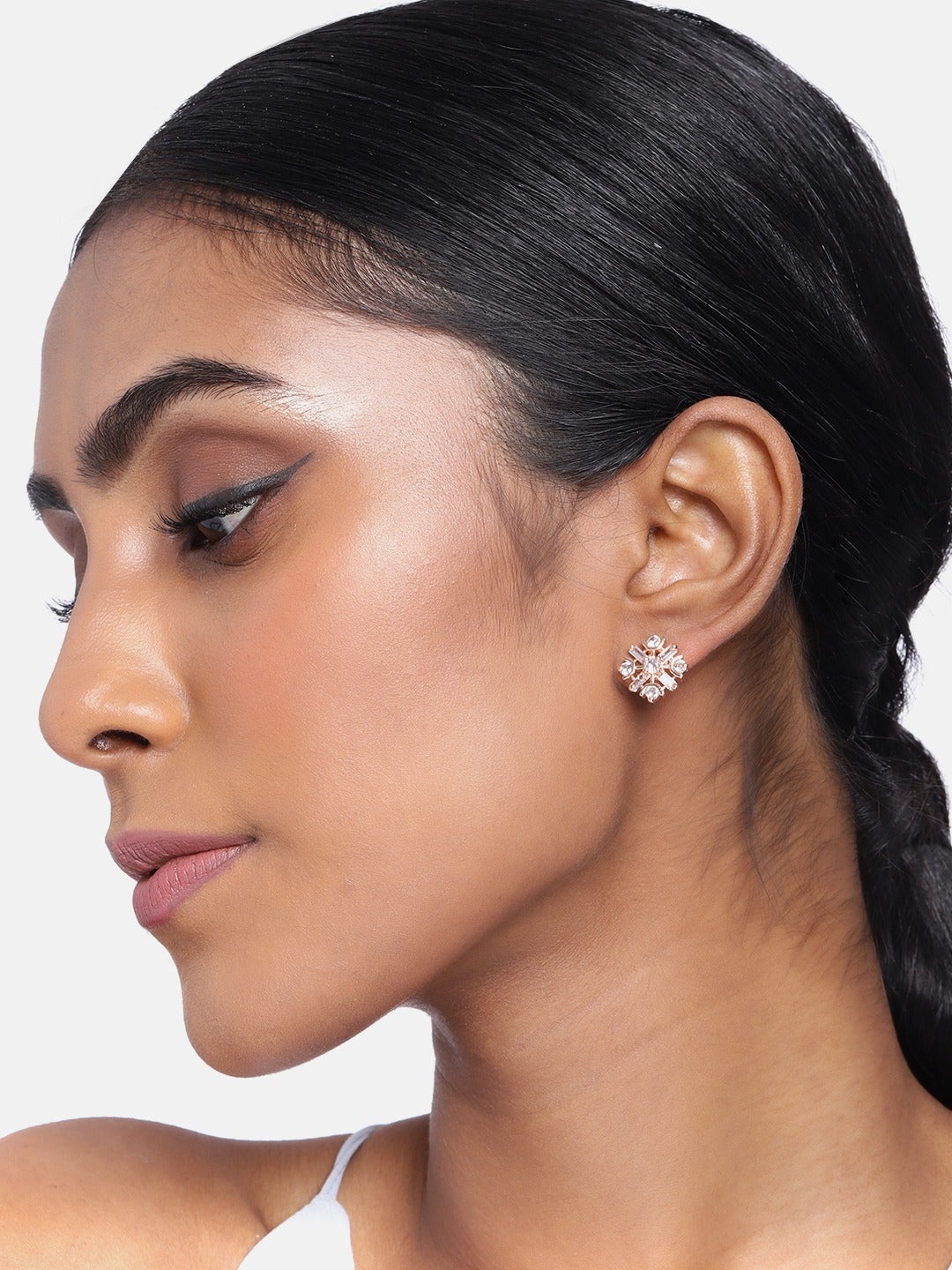 Women's  Crystal AD Stone Stud Earrings for Women - I Jewels